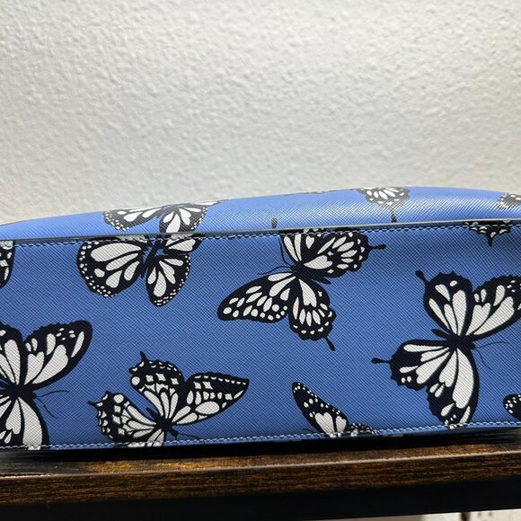Kate Spade Butterfly Sky Leather Tote Bag - Picture 3 of 5